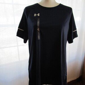 Under Armour Womens Large Golazo Jersey Navy NWT